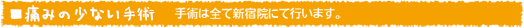無痛手術